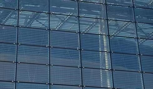Bom preço Fácil de instalar Solar fotovoltaico vidro cortina de parede tamanho personalizado on-line