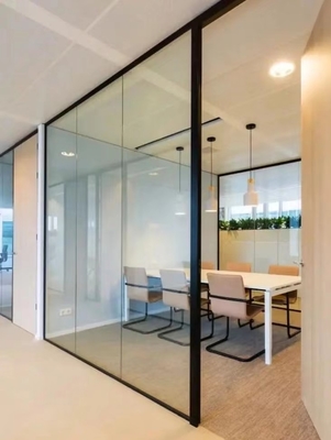 Good price Height Adjustable Glass Partition Panels Customizable Stylish Room Division online