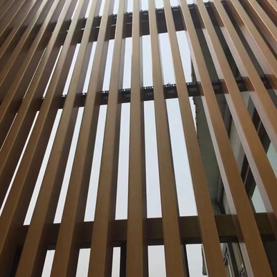Good price Rectangular Aluminum Alloy Grille Curtain Wall Powder Spraying Aluminium Security Grilles online