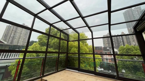 Good price Modern Transparent Glass Cube with Aluminum Alloy Body for Abundant Natural Light online
