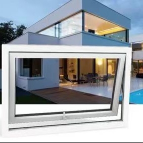Good price Soundproofing Glass Aluminium Windows Top Hung Window Powder Spraying / Fluorocarbon Spray online