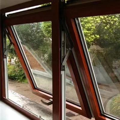 Buen precio Excelente aislamiento térmico de aluminio de ventana suspendida superior para edificios residenciales 4mm / 5mm / 6mm / 8mm / 10mm / 12mm vidrio en línea