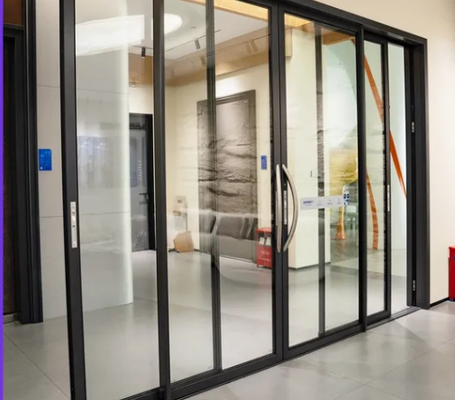 Harga yang bagus Pintu geser aluminium yang dapat disesuaikan dengan pilihan kaca on line