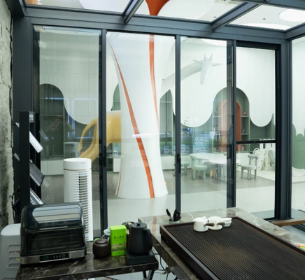 Customizable Aluminum Sliding Door with Glass Options