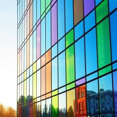 Good price Customizable Color Glass Curtain Wall Soundproof Function and Customized Design online
